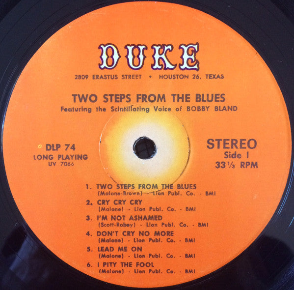 Bobby Bland : Two Steps From The Blues (LP, Album)