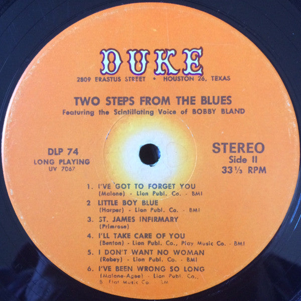 Bobby Bland : Two Steps From The Blues (LP, Album)