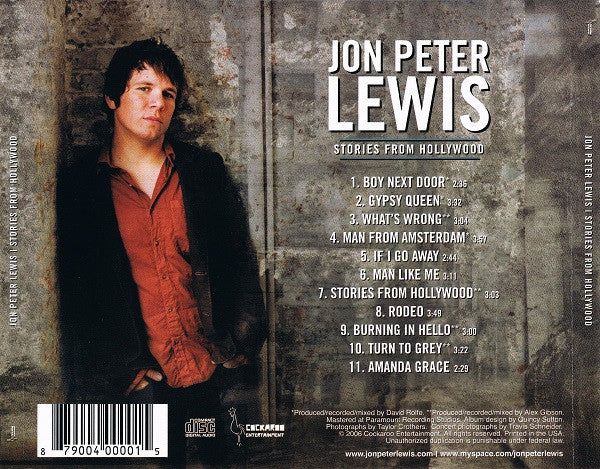 Jon Peter Lewis : Stories From Hollywood (CD, Album)