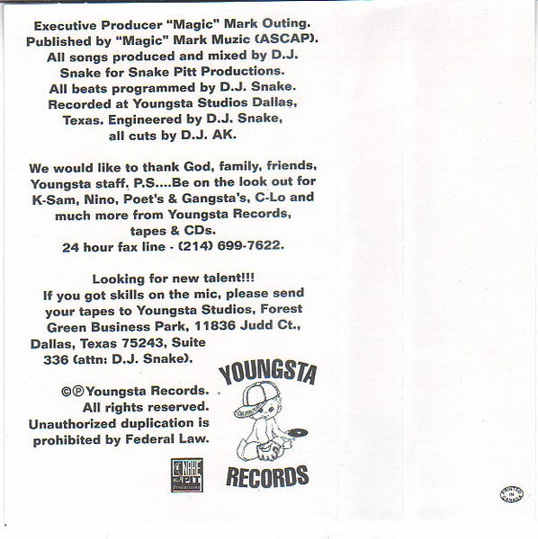 DJ Snake (3) Featuring D.J. AK* : Till Bass Do Us Part - Volume 1 (Cass, EP)