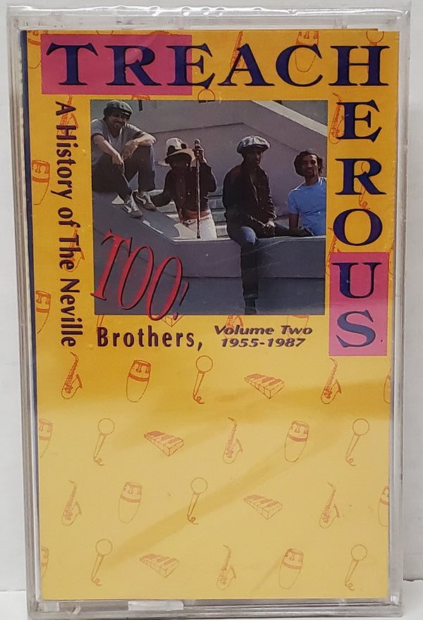 The Neville Brothers : Treacherous Too! A History Of The Neville Brothers, Vol. 2 (1955-1987) (Cass, Comp)
