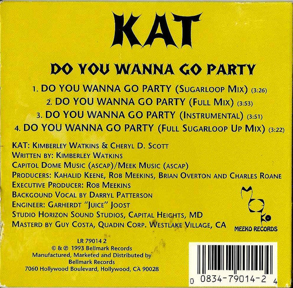 Kat (11) : Do You Wanna Go Party (CD, Maxi)