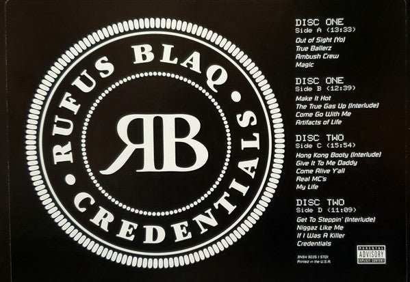 Rufus Blaq : Credentials (2xLP, Album, Promo)