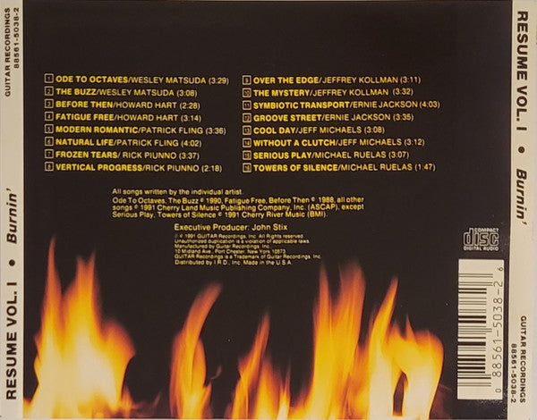 Various : Resume Vol.I - Burnin' (CD, Comp)