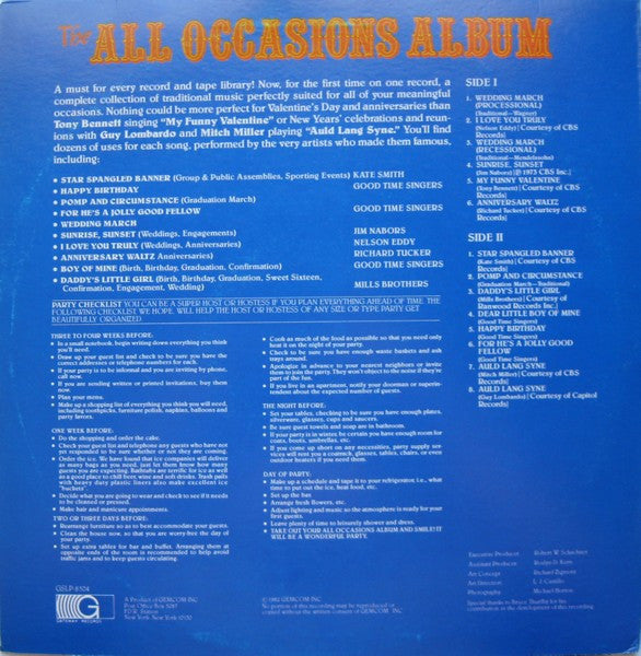 Various : The All Occasions Album (LP, Comp)