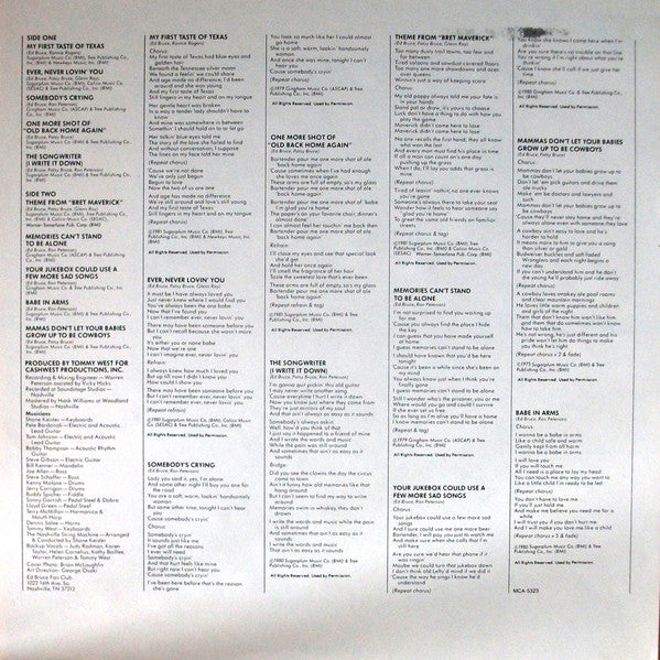Ed Bruce : I Write It Down (LP, Album, Glo)