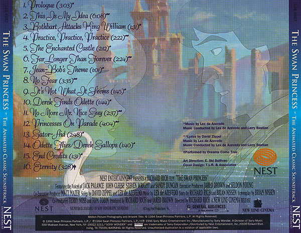 Lex De Azevedo / David Zippel : The Swan Princess (The Animated Classic Soundtrack) (CD, Album)