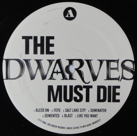 Dwarves : The Dwarves Must Die (LP, Album, RE)