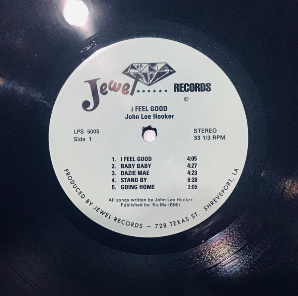 John Lee Hooker : I Feel Good! (LP, Album, RE)
