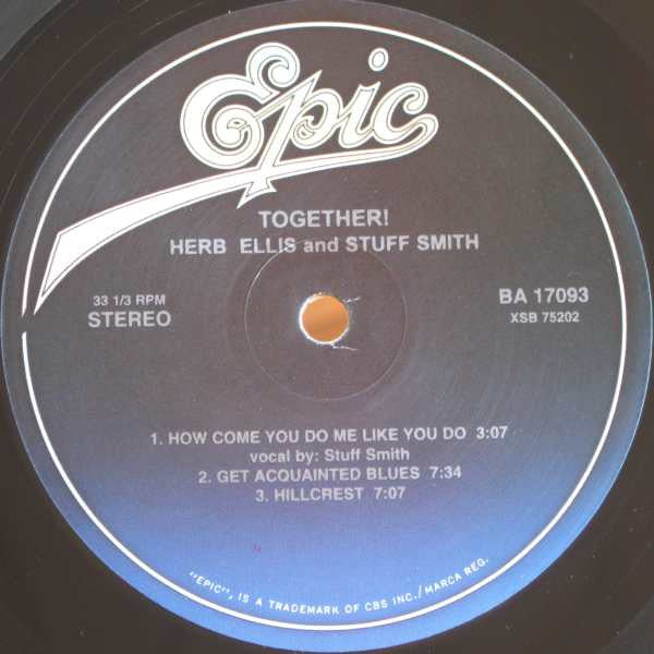 Herb Ellis & Stuff Smith : Together! (LP, Album, RE)