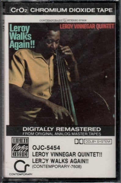Leroy Vinnegar Quintet : Leroy Walks Again!! (Cass, Album, RE, RM)