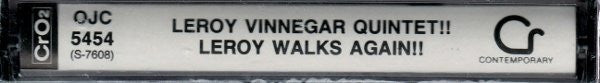 Leroy Vinnegar Quintet : Leroy Walks Again!! (Cass, Album, RE, RM)
