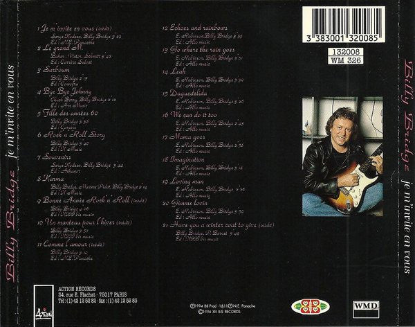 Billy Bridge : Je M'invite En Vous (CD, Comp)