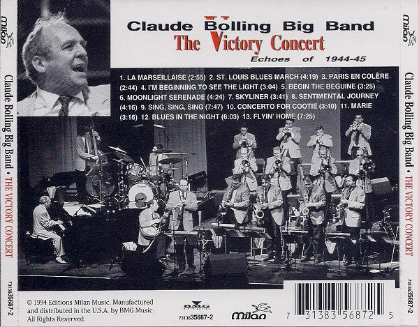 Claude Bolling Big Band : The Victory Concert: Echoes Of 1944-45 (CD, Album)
