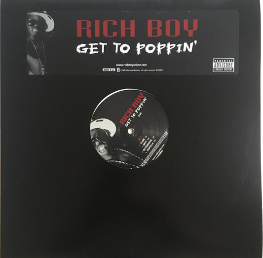 Rich Boy : Get To Poppin' (12", Promo)