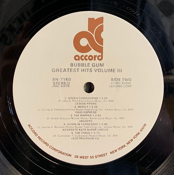 Various : Bubble Gum Greatest Hits Vol. 3 (LP, Comp)