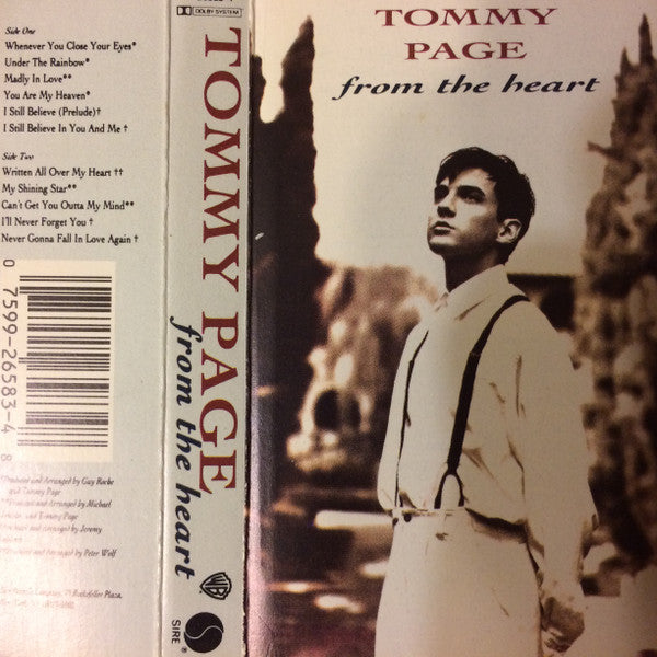 Tommy Page : From The Heart (Cass, Album, AR)
