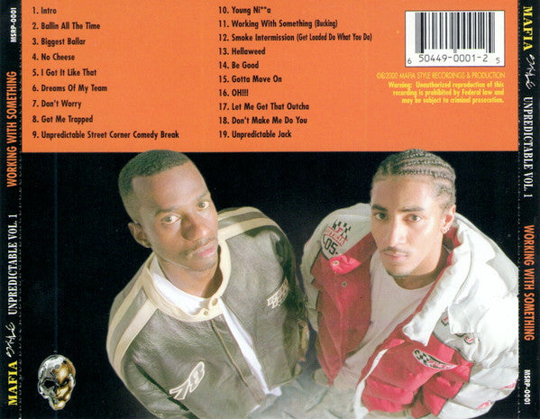 Mafia Style : Unpredictable Vol. I - Working With Something (CD, Album)