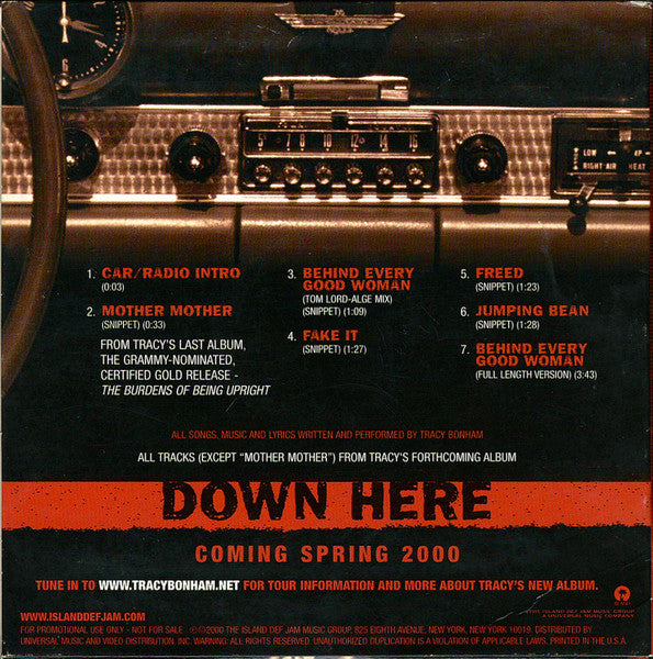 Tracy Bonham : Down Here - Music Sampler (CD, Promo, Smplr)