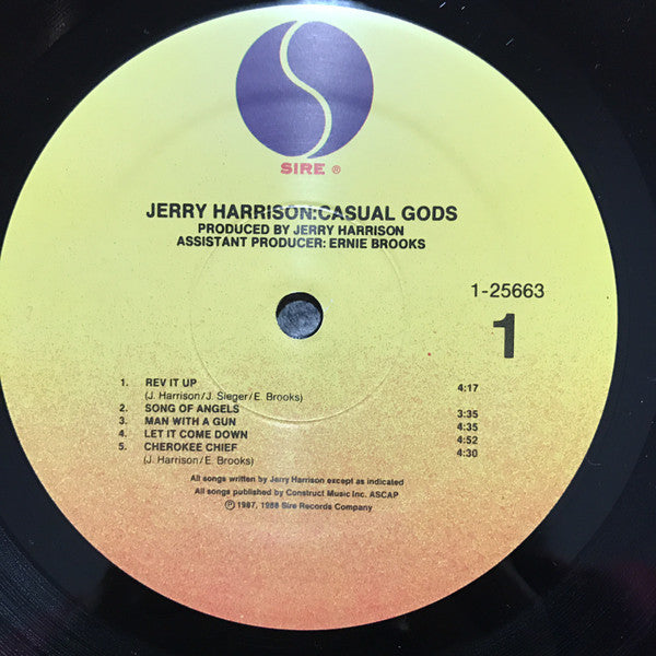 Jerry Harrison: Casual Gods : Casual Gods (LP, Album, RE)