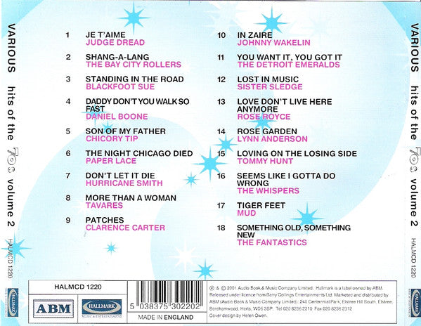 Various : Hits Of The 70's Volume 2 (CD, Comp)