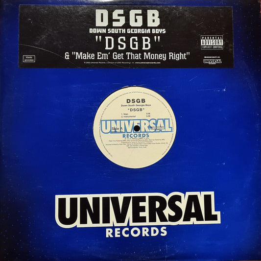 D.S.G.B. : Down South Georgia Boys (12")