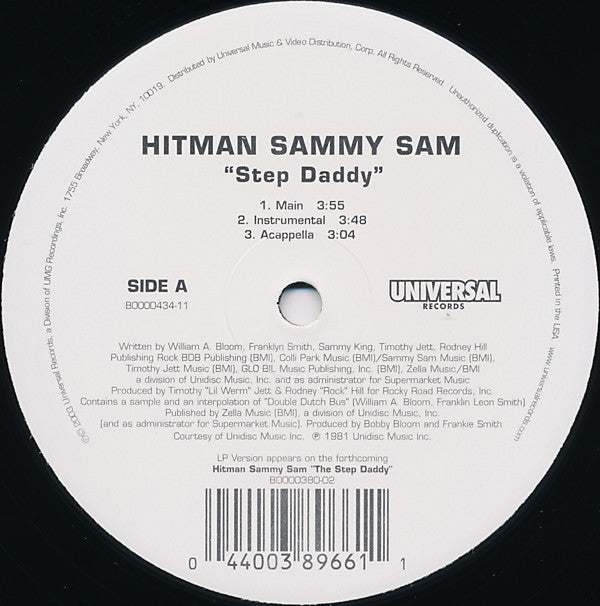 Sammy Sam : Step Daddy (12")