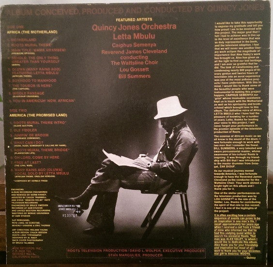 Quincy Jones : Roots: The Saga Of An American Family (LP, Album, Club)