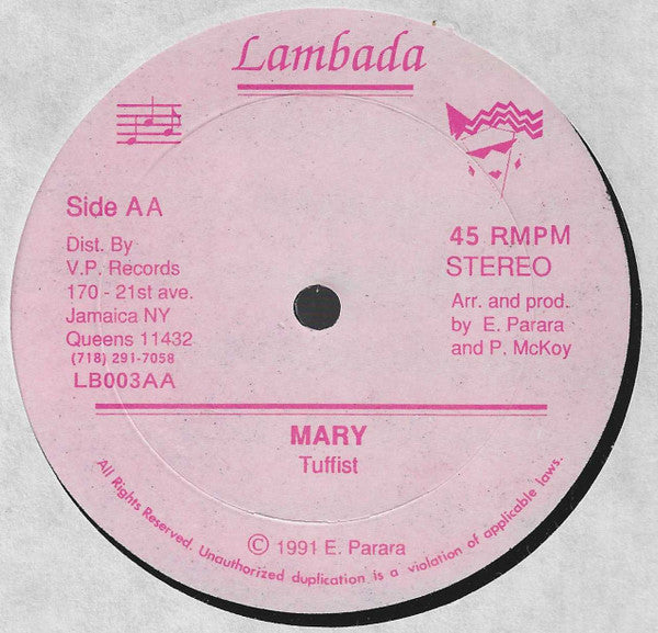 Johnny P / Tuffest : Granny Face / Mary (12")