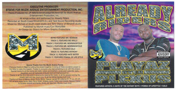 Already Riders : Playaz Over Plexus (CD, Album)
