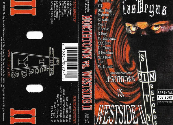 Doomsday Productions : Northtown Vs Westside II (Cass, Comp)