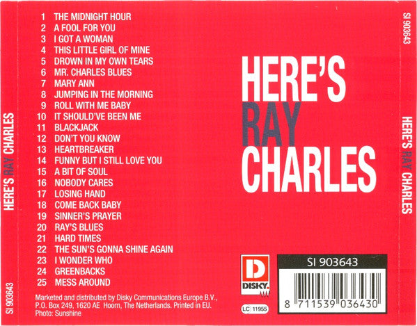 Ray Charles : Here's Ray Charles (CD, Comp)