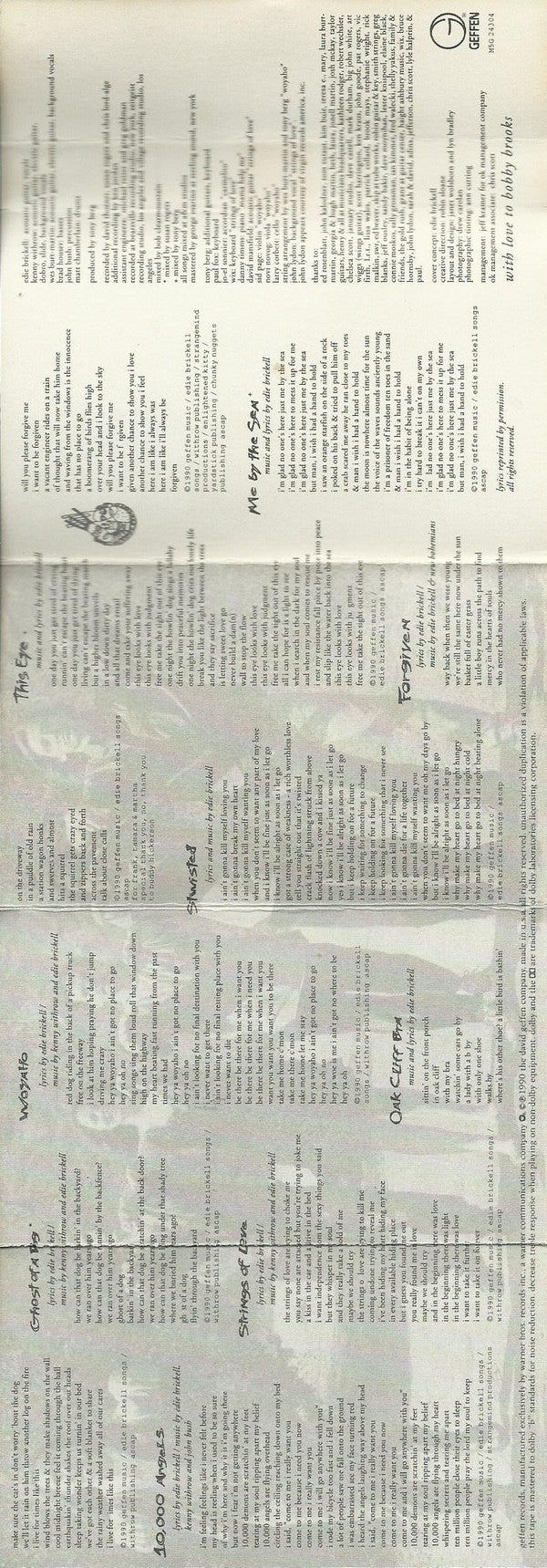 Edie Brickell & New Bohemians : Ghost Of A Dog (Cass, Album, SR)