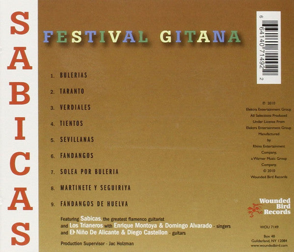 Sabicas : Festival Gitana (CD, Album)