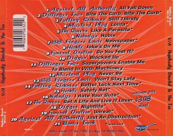 Various : Hopelessly Devoted To You Too, Vol. II (CD, Comp)