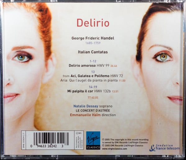 Georg Friedrich Händel - Natalie Dessay, Le Concert D'Astrée, Emmanuelle Haïm : Delirio (CD, Album)