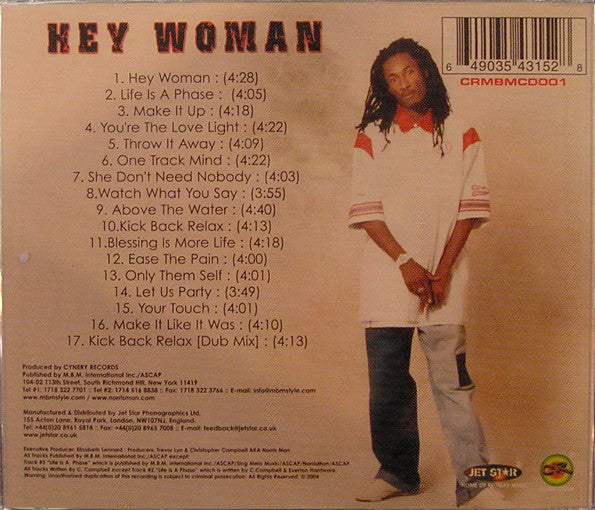 Norrisman : Hey Woman (CD, Album)