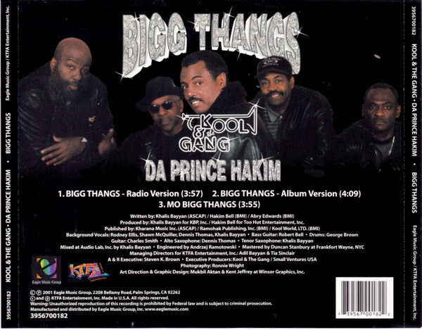 Kool & The Gang, Da Prince Hakim : Bigg Thangs (CD, Single)