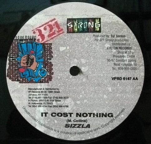 Gregory Isaacs / Sizzla : Seize Fire / It Cost Nothing (12", Single)