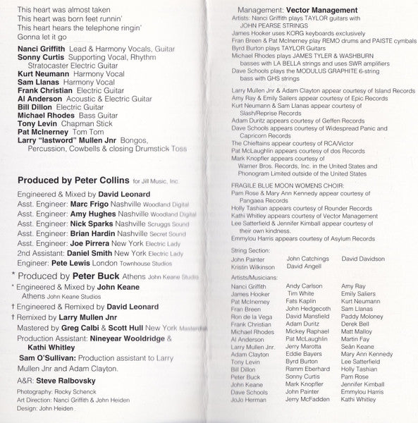 Nanci Griffith : Flyer (Cass, Album)