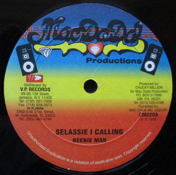 Beenie Man / Godfather Fresh : Selassie I Calling / Palava (12")