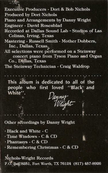 Danny Wright : Black And White II (Cass, Album)