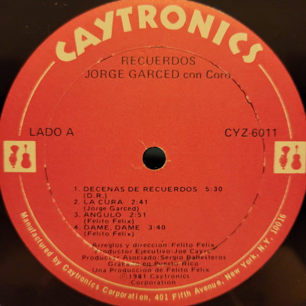 Jorge Garced : Recuerdos (LP)