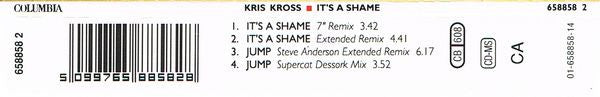 Kris Kross : It's A Shame (CD, Single)