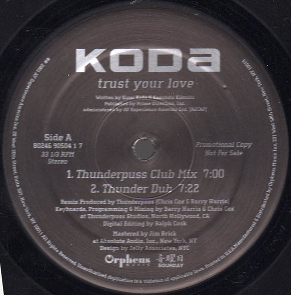 Kumi Koda : Trust Your Love (12", Promo)