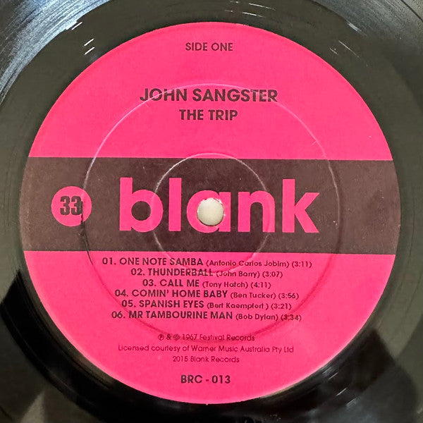 John Sangster : The Trip (LP, Album, Ltd, RE)