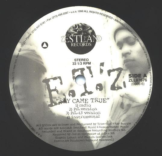 E.T.'z* : Ray Came True / You Don't Stop (12", Maxi)