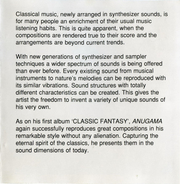 Anugama : Classic Fantasy II (CD, Album)