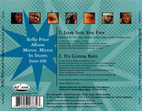 Kelly Price & Friends : Love Sets You Free (CD, Single)