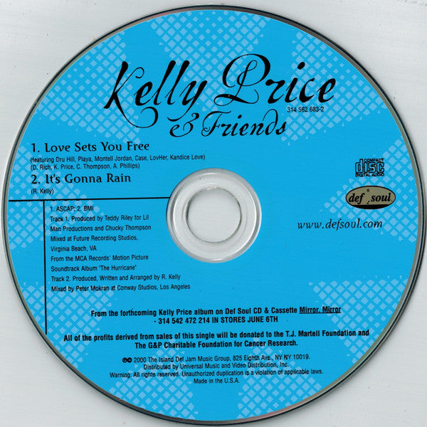 Kelly Price & Friends : Love Sets You Free (CD, Single)